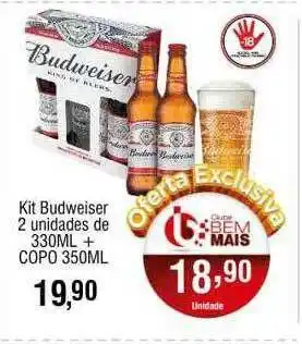 Supermercado Bem Barato Kit Budweiser oferta