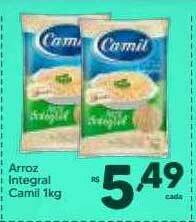 Rede uniforça Arroz Integral Camil oferta