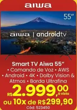 Supermercados Mateus Smart TV Aiwa 55" oferta
