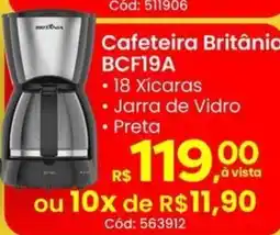 Supermercados Mateus Cafeteira Britânia BCF19A oferta