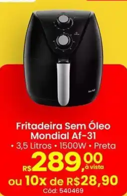 Supermercados Mateus Fritadeira Sem Óleo Mondial Af-31 oferta