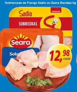 Supermercados Guanabara Filé de Peito de Frango Marinados Sadia IQF kg Sobrecoxas de Frango Sadia ou Seara Bandeja oferta