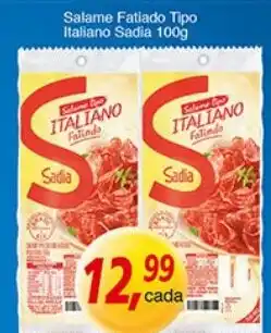 Supermercados Guanabara Salame Fatiado Tipo Italiano Sadia oferta