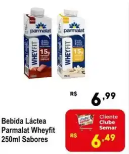 Semar Supermercado Bebida Láctea Parmalat Wheyfit Sabores oferta