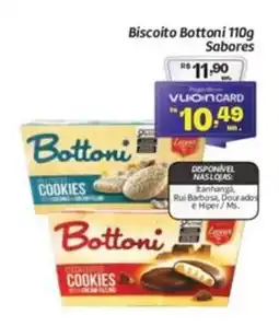 Comper Biscoito Bottoni Sabores oferta