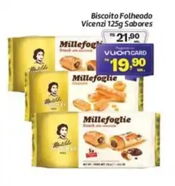Biscoito Folheado Vicenzi Sabores