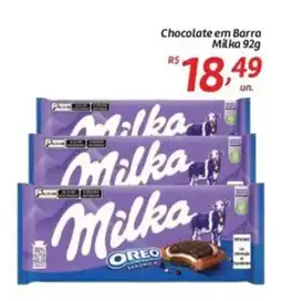 Comper Chocolate em Barra Milka oferta