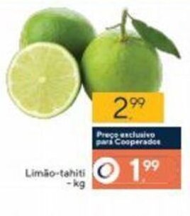 Coop Limao Tahiti 1kg oferta