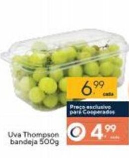 Coop Uva Thompson Bandeja 500g oferta