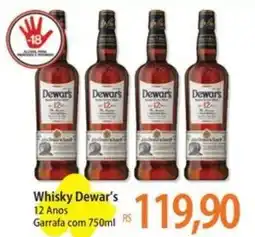 Atacadão Whisky Dewar's 12 Anos Garrafa oferta