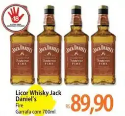 Atacadão Licor Whisky Jack Daniel's Fire oferta