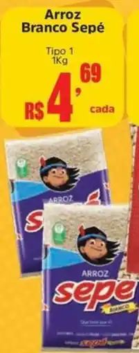 Supermercados Mateus Arroz Branco Sepé Tipo 1 oferta