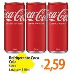 Atacadão Refrigerante Coca- Cola Sleek Lata oferta