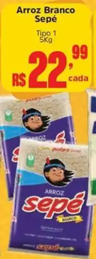 Supermercados Mateus Arroz Branco Sepé Tipo 1 oferta
