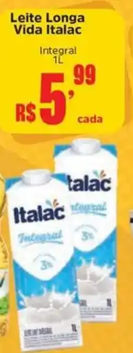 Supermercados Mateus Leite Longa Vida Italac Integral oferta