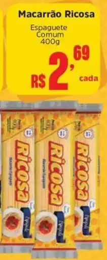 Supermercados Mateus Macarrão Ricosa Espaguete Comum oferta