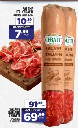 Preço & Cia Salame italiano ceratti peça a granel oferta