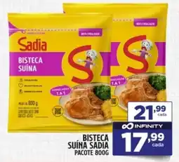 Preço & Cia Bisteca suína sadia pacote oferta