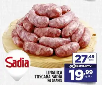 Preço & Cia Linguica toscana sadia granel oferta