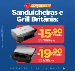 Berlanda Sanduicheiras e Grill Britânia: oferta