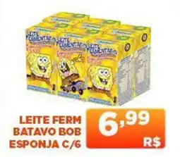 Super Rede Atacadista Leite ferm batavo bob esponja oferta