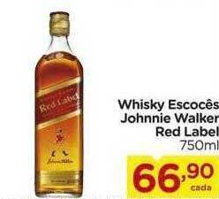 Carrefour Whisky Escocês Johnnie Walker Red Label oferta