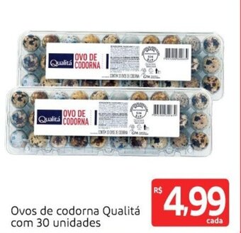 Extra Supermercado Ovos de codorna Qualita com 30 unidades oferta