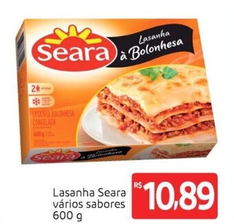 Extra Supermercado Lasanha Seara Varios Sabores 600g oferta