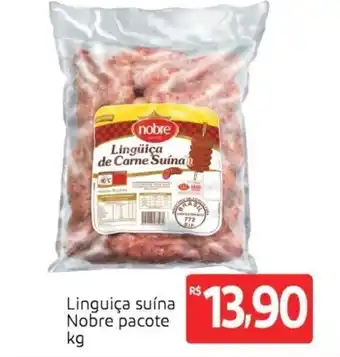 Extra Supermercado Linguica Suina Nobre pacote 1kg oferta