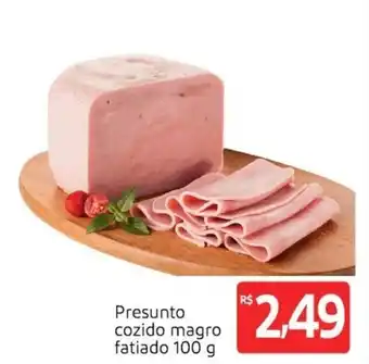 Presunto cozido magro fatiado 100g