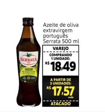 Extra Supermercado Azeite de Oliva Extravirgem portugues Serrata 500ml oferta