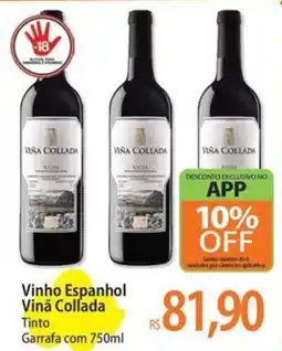 Atacadão Vinho Espanhol Vina Collada Tinto oferta