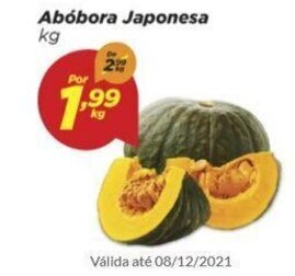 Dia Abobora Japonesa 1kg oferta