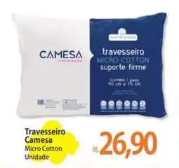 Atacadão Travesseiro Camesa Micro Cotton Unidade oferta