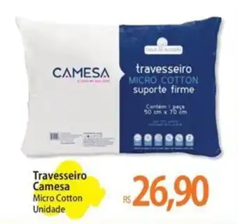 Atacadão Travesseiro Camesa Micro Cotton Unidade oferta