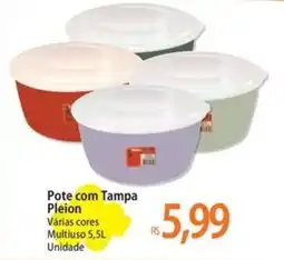 Atacadão Pote com Tampa Pleion oferta