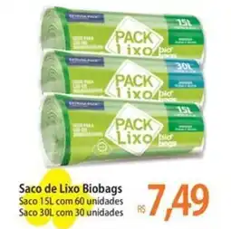 Atacadão Saco de Lixo Biobags oferta