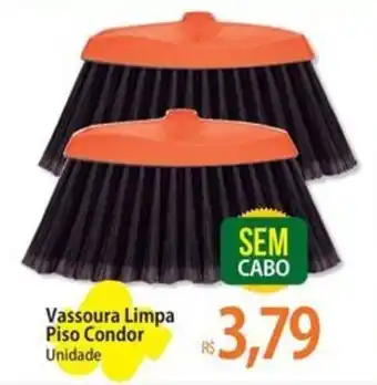 Atacadão Vassoura Limpa Piso Condor Unidade oferta