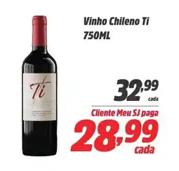 Sj Supermercados Vinho Chileno Ti oferta