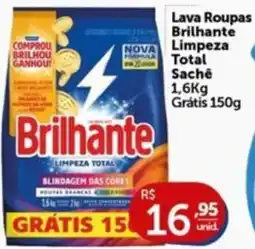 Pires Lava Roupas Brilhante Limpeza Total Sachê oferta