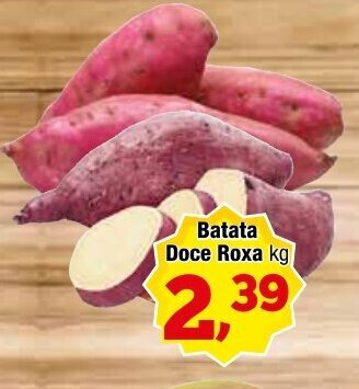 Amarelinha supermercados Batata Doce Roxa 1kg oferta