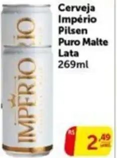 Cerveja Império Pilsen Puro Malte Lata