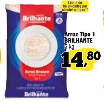 Amarelinha supermercados Arroz tipo 1 Brilhante 5kg oferta