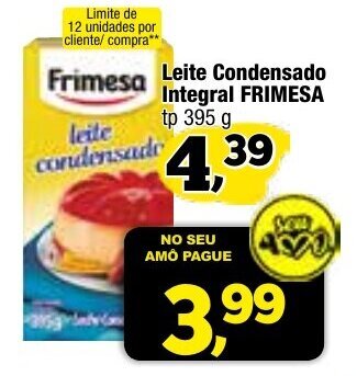 Leite Condensado integral Frimesa tp 395g