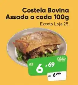 Supermercados Pague Menos Costela Bovina Assada a cada oferta