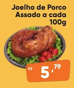 Supermercados Pague Menos Joelho de Porco Assado a cada oferta