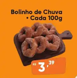 Supermercados Pague Menos Bolinho de Chuva Cada oferta