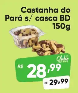 Supermercados Pague Menos Castanha do Pará s/ casca BD oferta