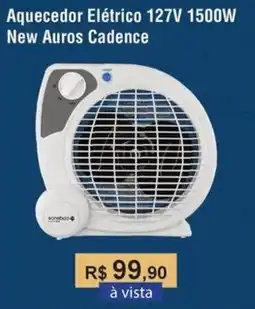 Aquecedor Elétrico 127V 1500W New Auros Cadence
