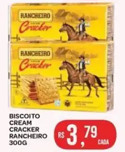 Biscoito cream cracker rancheiro